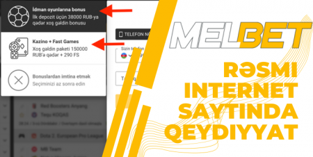 Melbet rəsmi saytında qeydiyyatı